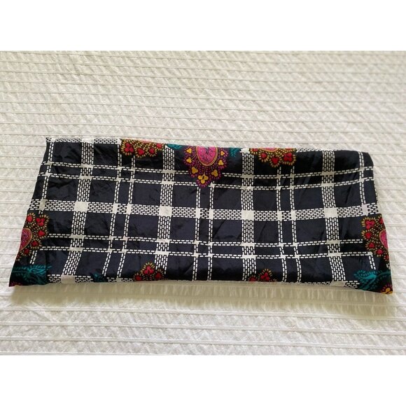 Vintage 1970s Square Diane von Furstenberg Silk Scarf Vibrant Black Multi 42" - Picture 9 of 16